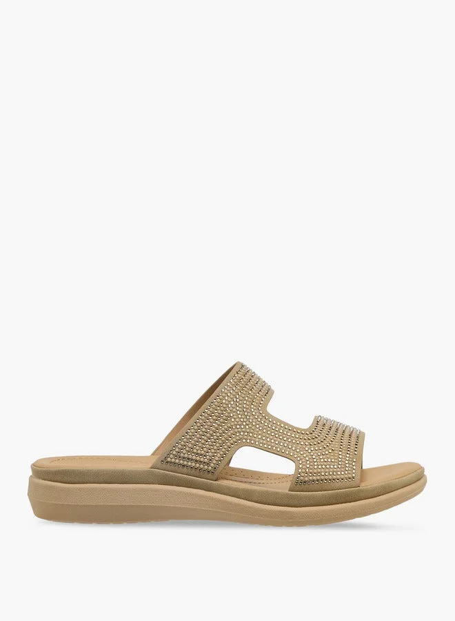 Le Confort Embellished Slip-On Comfort Slide Sandals Ramadan Collection